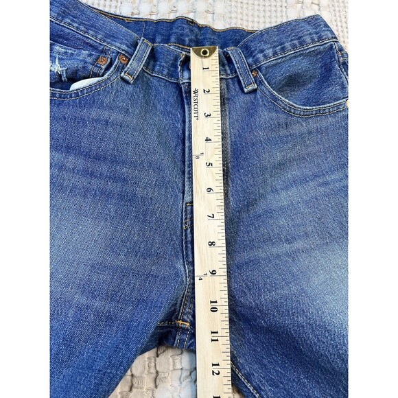 LEVI'S 501 RETRO ‘93 Style Blue Denim Jeans Size W28 L30 Women’s Men Button Fly - Picture 10 of 12